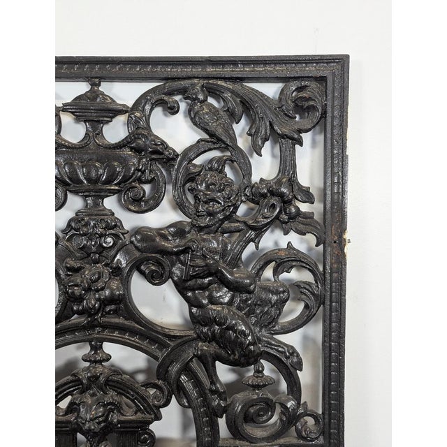 Entrance Gate Decorated with Fauns, Snakes and Squirrels For Sale - Image 4 of 8