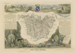 Map of the Department of Eure