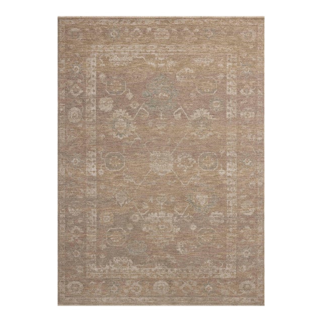 Chris Loves Julia x Loloi Louisa Taupe / Gold 2'-7" x 12'-0" Runner Rug For Sale
