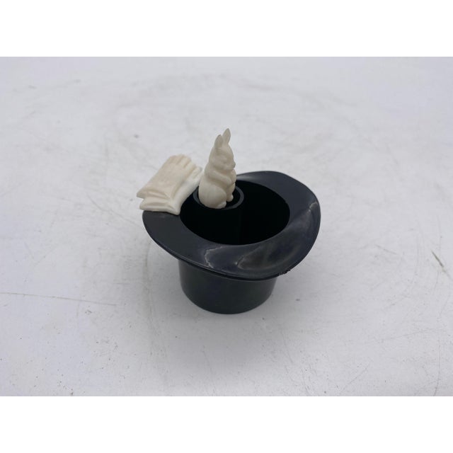 Set of 10, Mid 20th Century Magician Black Bunny in a Hat Rabbit Figural Collection For Sale - Image 11 of 12