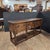 Late 20th Century Oak Three Drawer Potboard Dresser Base With Turned Legs and Shaped Frieze For Sale - Image 4 of 9