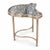 A sophisticated set of three Cartouche nesting cocktail tables by Global Views, featuring elegantly contoured antique...