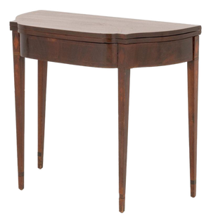 American Federal Inlaid Mahogany Card Table