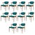 Textile Fully Restored Model 42 Teak Dining Chairs by Kai Kristiansen for Schou Andersen, 1960s, Set of 10 For Sale - Image 7 of 7