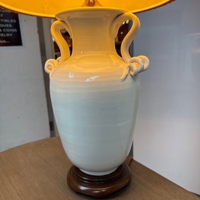 Classic Amphora Ceramic Table Lamp For Sale - Image 4 of 12