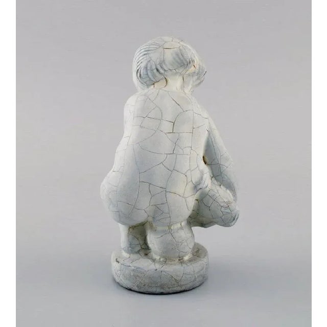 Kähler Leda and the Swan Glazed Stoneware Figure, Denmark For Sale - Image 6 of 8