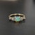 East West Opal Ring W Earth Mined Diamonds in Solid 14k Yellow Gold | Oval 8x6mm For Sale - Image 13 of 18