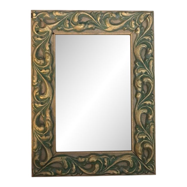 Ornate Vintage Italian Gilded Wooded Frame 5x7 For Sale