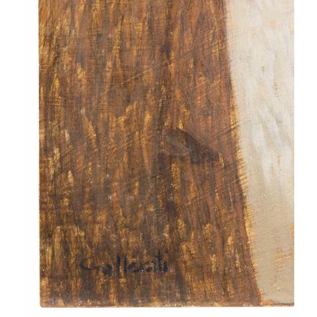 Oil on masonite realized by Alberto Gallerati in 1970s. Hand signed. Titled on rear. Very good condition. This piece is...