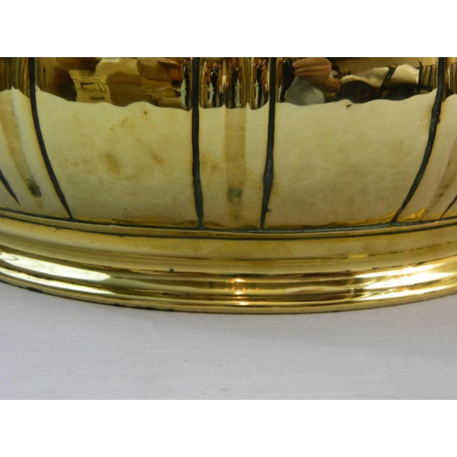 French Brass Round Planter With Design All Around, 19th Century For Sale - Image 4 of 5