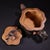Vintage Handmade Yixing Zisha Clay Teapot With Tree Trunk Motif For Sale - Image 10 of 10