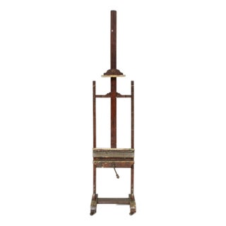 20th Century French Artist's Wooden Easel For Sale