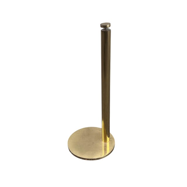 Mid 20th Century Attributed Leon Rosen Pace Solid Brass Glass Side Table For Sale - Image 11 of 15