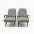 Mid-Century Modern Italian Armchairs with Sculptural Wooden Arms, 1970, Set of 2 For Sale - Image 4 of 8