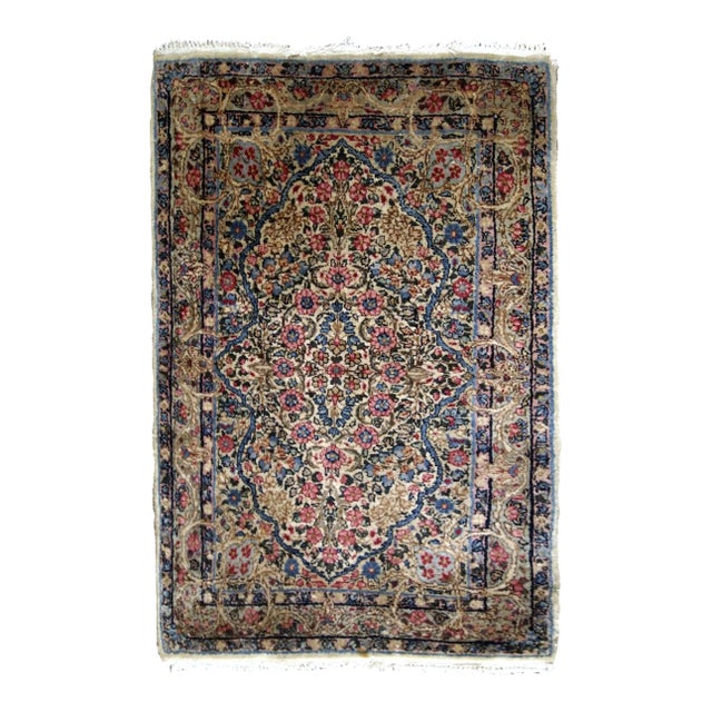1920s, Handmade Antique Persian Kerman Rug 2.1' X 3.2' For Sale
