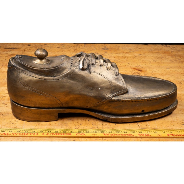 Oversized Painted Plaster Shoe Store Display Form For Sale - Image 9 of 9