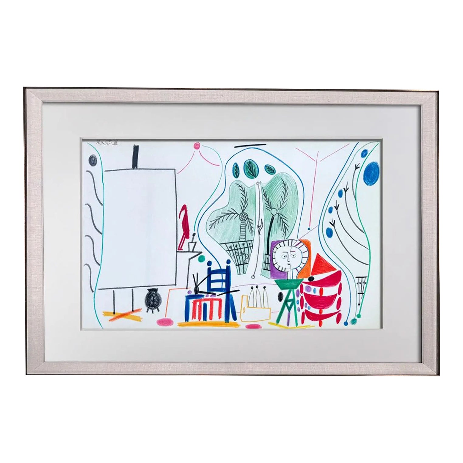 Pablo Picasso Limited Edition Lithograph Studio Sketchbook 
