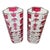 Mid-Century Modern Mid-Century Ruby ​​Red Crystal Vases by J.G. Durand for Luminarc, 1970s, Set of 2 For Sale - Image 3 of 9