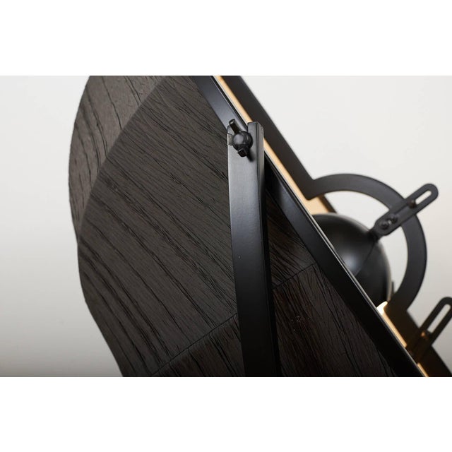Floor Lamp with Black Metal Frame by Mariano Fortuny for Pallucco, 1985 For Sale - Image 5 of 14