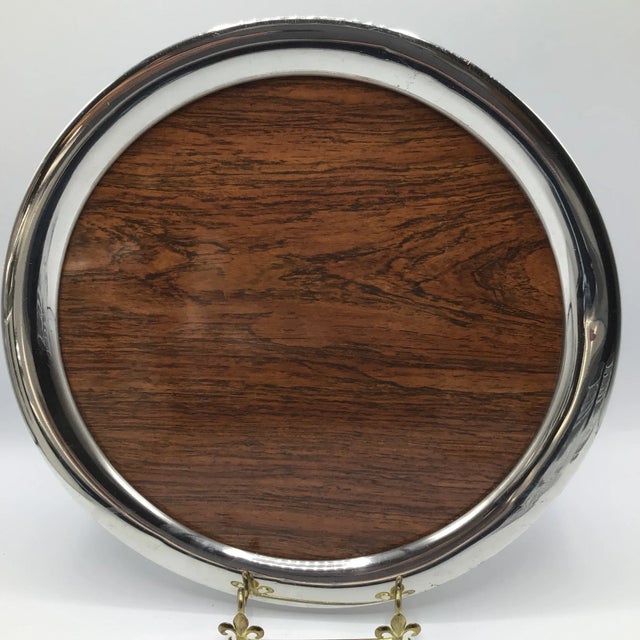 Metal Stieff Pewter Serving Tray With Stainless Steel Bar Tool/Ice Bucket Set and 2 Cut Crystal Whisky Glasses-Set of 9 For Sale - Image 7 of 13