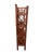 Wood Vintage Chinoiserie Tortoiseshell Bamboo & Rattan 4-Tier Etagere Bookshelf For Sale - Image 7 of 12