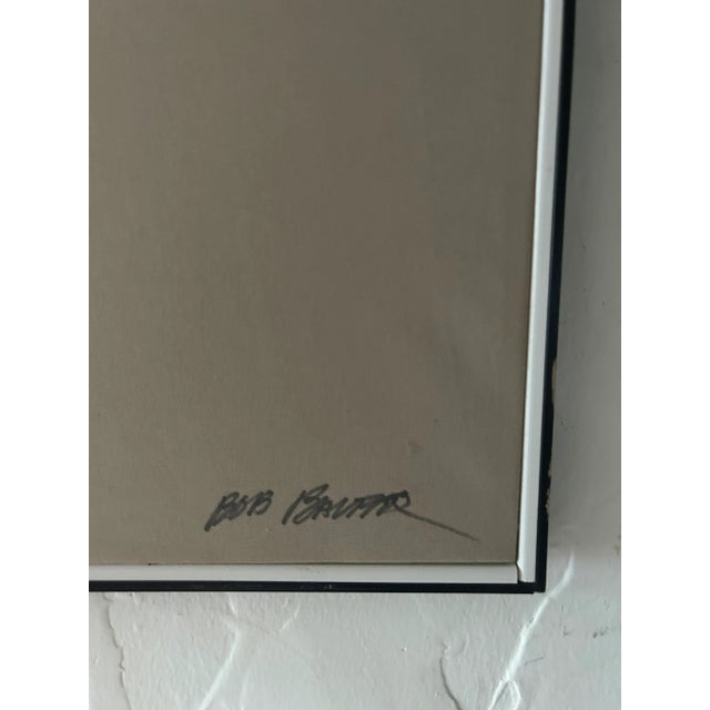 Early 21st Century Early 21st Century Dyed and Stretched Fabric Over Frame, "Big Chance". Signed by Artist For Sale - Image 5 of 9