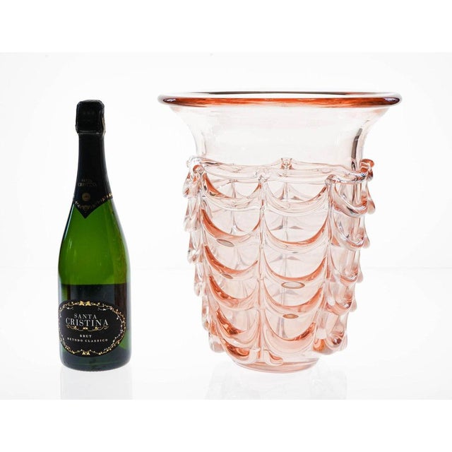 Large Murano Glass Rose Vase or Ice Bucket from Seguso Vetri d'Arte, 1960s For Sale - Image 18 of 18