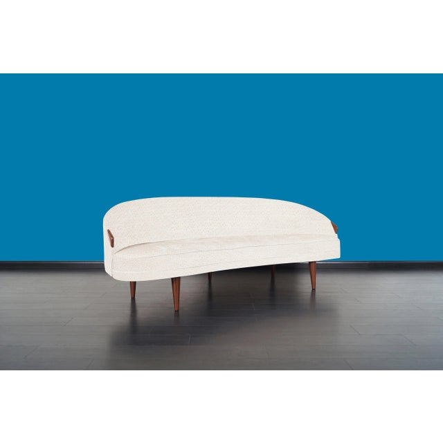 1960s Mid-Century Modern "Cloud" Walnut Sofa by Adrian Pearsall For Sale - Image 5 of 10