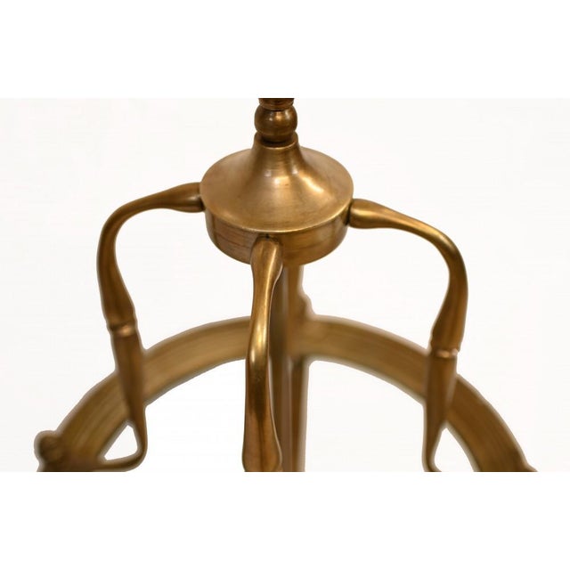 Glass Victorian Lantern Ormolu Hanging Architectural Light For Sale - Image 7 of 11