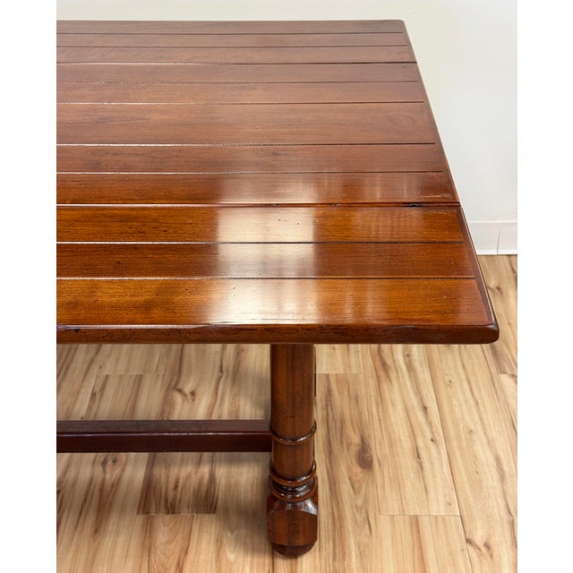 Vintage Century Furniture Wood Folding Table For Sale - Image 9 of 12