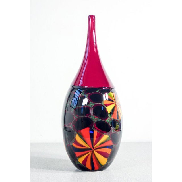 Blown Glass Vase by Paolo Crepax For Sale - Image 4 of 12