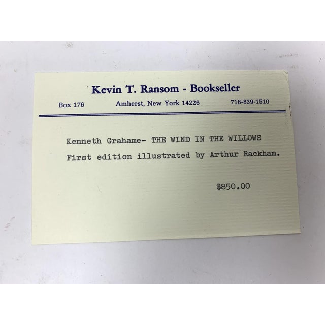 Rare 1940 Signed First Rackham Edition Kenneth Grahame’s "The Wind in the Willows" – Limited Editions Club Numbered Copy For Sale - Image 4 of 11