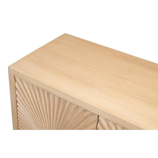 Carved Sunburst Sideboard, 76 Inches For Sale - Image 10 of 11