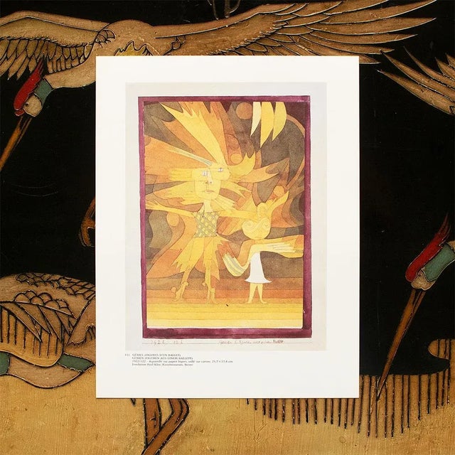 Abstract 1989 After Paul Klee "Genies (Figures From a Ballet)", Full-Color Print From France For Sale - Image 3 of 7