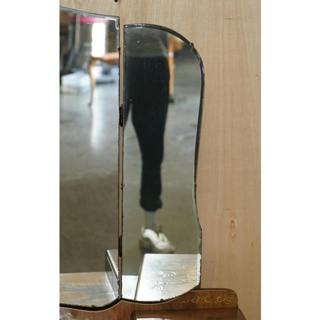 Chinese Chinoiserie Walnut Dressing Table, 1920s For Sale - Image 6 of 18