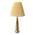 Mid 20th Century Brass Toned Turned Lamp For Sale