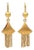 18KY Textured Fringe Drop Earrings, 2 pieces For Sale