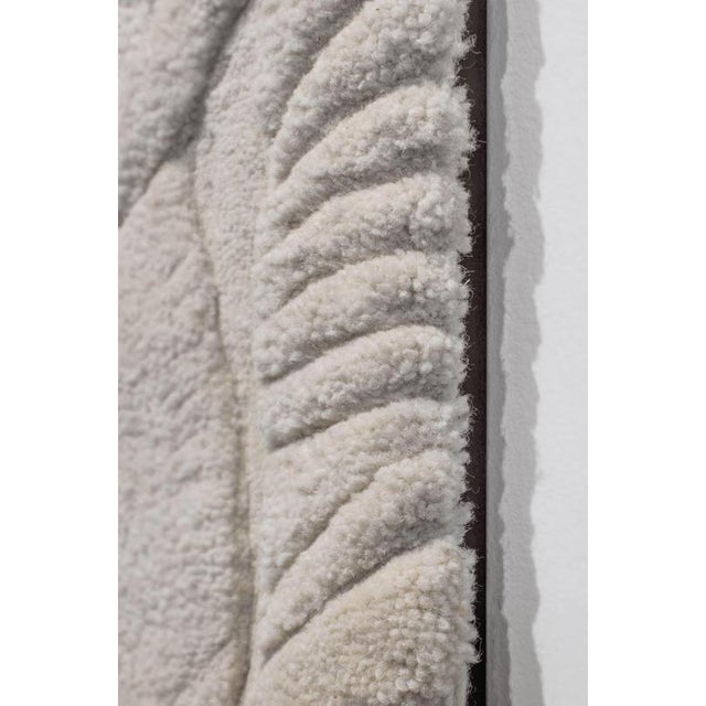 Triptyque Wall Sculpture in Wool & Metal by Tina Tictone Dimensions: D 20 x W 145 x H 61,5 cm. Materials: Wool and metal....