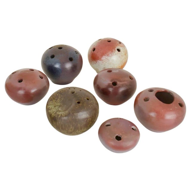 Mid-Century Modern Studio Ceramic Ball Vases, 1960s, Set of 7 For Sale - Image 10 of 10
