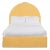 Poppy California King Bedframe, Mustard Linen For Sale