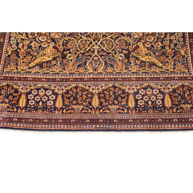 Antique Persian Dabir Kashan Manchester Rug 5' x 6'11'' Chairish