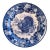 Early 20th Century Blue & White Turkey Plate For Sale