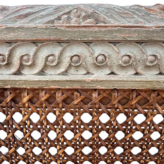 Set of French Caned Sofas, 1940s For Sale - Image 3 of 9