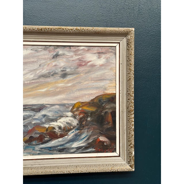 Mid 20th Century Holger Almquist, Sea, 1950s, Oil on Canvas, Framed For Sale - Image 5 of 18