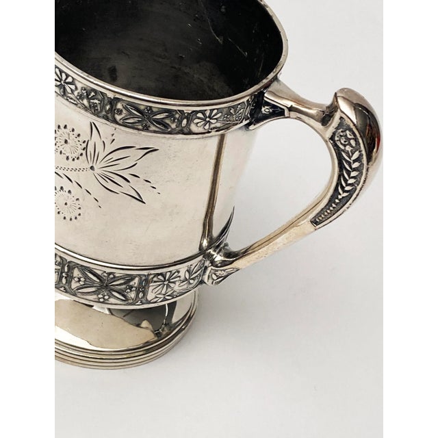 Late 19th Century Pelton Brothers & Co. Silver Plate Cup With Floral Motif For Sale In Louisville - Image 6 of 12