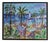 Yvon Grac, The Cros Dei Pin Beach at St. Jean Cap Ferrat, 1990s, Oil Painting on Canvas, Framed For Sale
