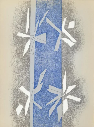 Original 1964 Lithograph "Composition" by Andre Beaudin