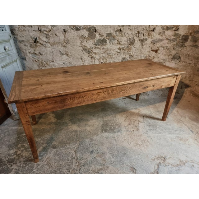 Antique French Oak Farm Dining Table, Auvergne, 1750s-1800s For Sale - Image 14 of 18