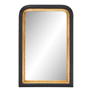 Louis Philippe Black and Gold Mirror For Sale