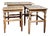 Oak Nesting Tables by Henning Kjærnulf for EG Kvalitets, Denmark, 1960s, Set of 3 For Sale